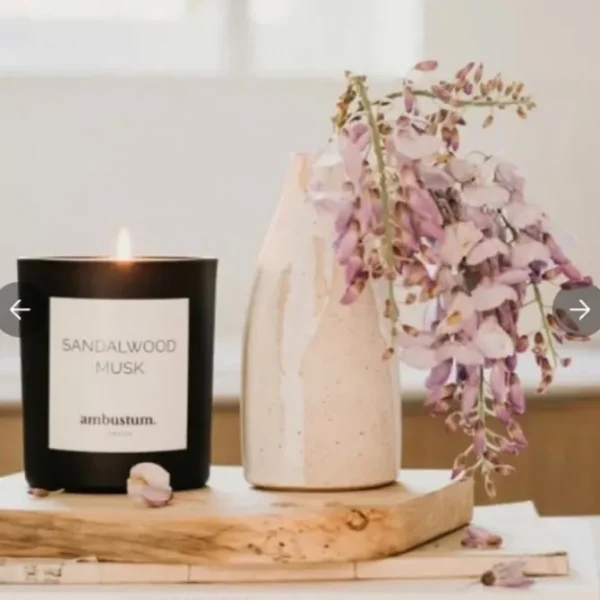 Ambustum Sandlewood Musk Scented Candle