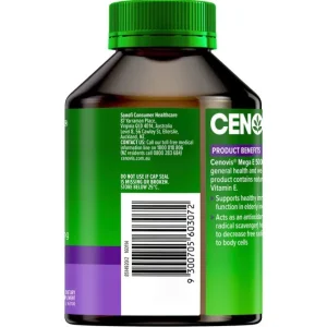 [Authorized Sales Agent] Cenovis MEGA E 500mg - 250 Capsules