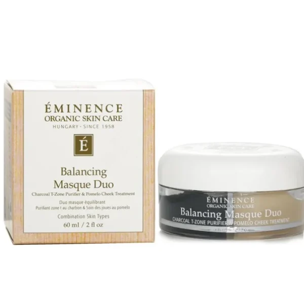 Balancing Masque Duo: Charcoal T-Zone Purifier & Pomelo Cheek Treatment - For Combination Skin Types