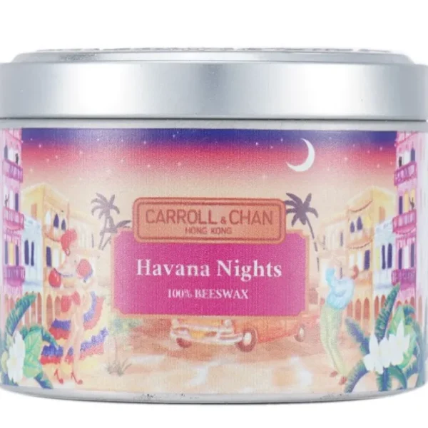 100% Beeswax Tin Candle - Havana Nights