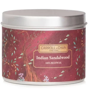 100% Beeswax Tin Candle - Indian Sandalwood