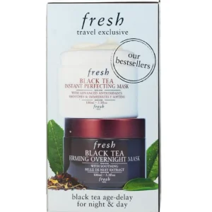 Black Tea Age-Delay For Night & Day Set: Black Tea Instant Perfecting Mask 100ml + Black Tea Firming Overnight Mask 100ml