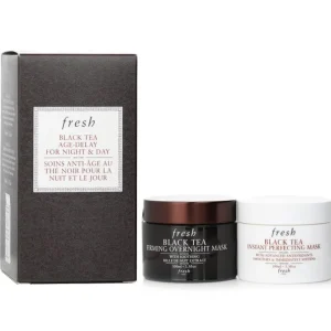 Black Tea Age-Delay For Night & Day Set: Black Tea Instant Perfecting Mask 100ml + Black Tea Firming Overnight Mask 100ml