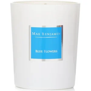 Candle - Blue Flowers