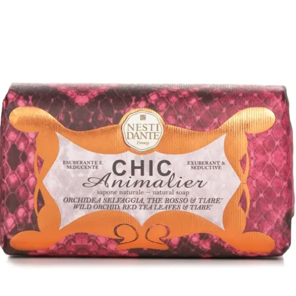 Chic Animalier Natural Soap - Wild Orchid, Red Tea Leaves & Tiare