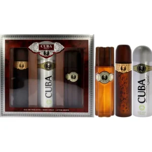 Cuba Gold by Cuba for Men - 3 Pc Gift Set 3.3oz EDT Spray, 6.6oz Deodorant Spray, 3.3oz After Shave