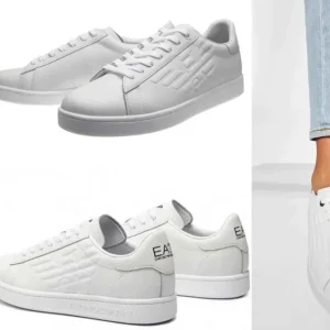 EMPORIO ARMANI embossed logo fashion sneakers X8X001 XCC51 0001 7