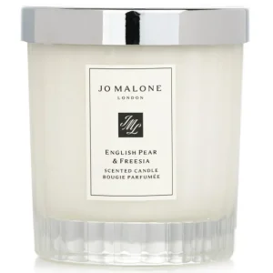 English Pear & Freesia Scented Candle (Fluted Glass Edition)