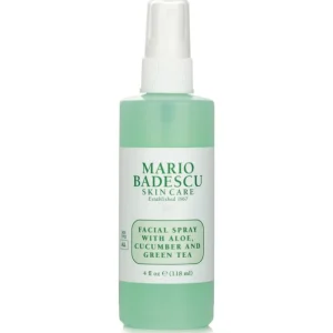 Facial Spray With Aloe, Cucumber And Green Tea - For All Skin Types