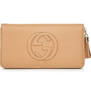 GG Long Zippy Wallet 598187 - Light camel