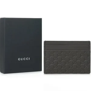 Gucci Microguccissim a Card Holder 262837 - Brown