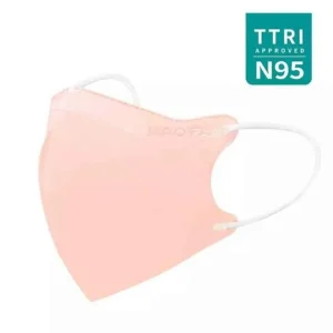 HAOFA N95 mask (Taiwan N95 specification) MN soft light type - cream rose XS Size Kid's type