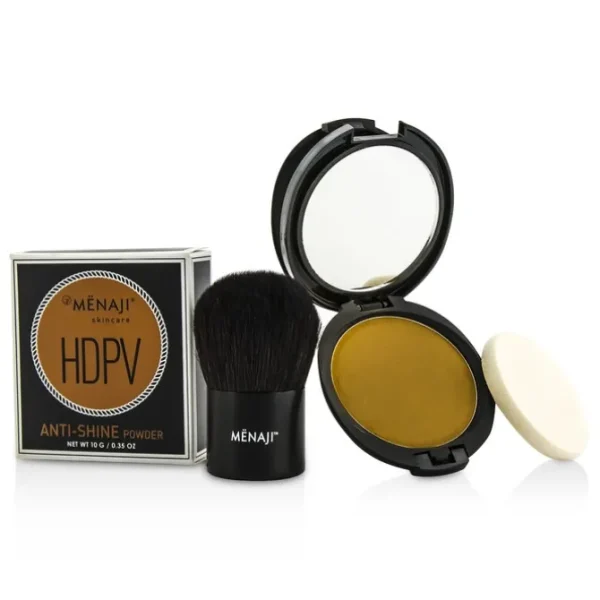 HDPV Anti-Shine Sunless Tan Kit: HDPV Anti-Shine Powder - T (Tan) 10g + Deluxe Kabuki Brush 1pc