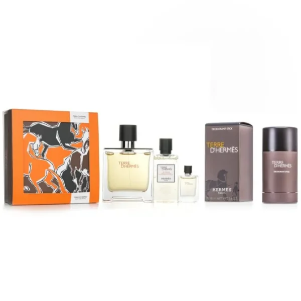 Hermes Terre D'Hermes Pure Set + Terre D'Hermes Deodorant Stick