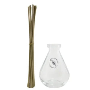 Home Perfume Diffuser - Droplet Shape (Glass Bottle & Reeds)