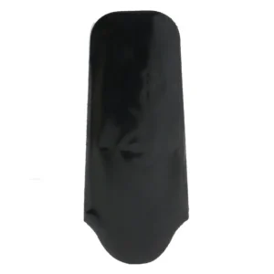 Horn Mustache Comb - Black Suedine