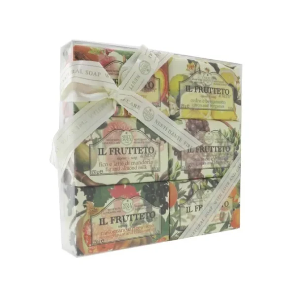 Il Frutteto Soap Gift Set (#Peach & Melon, #Citron & Bergamot, #Fig & Almond Milk, #Red Grapes & Blueberry, #Pomegranate & Blackcurrant, #Olive Oil & Tangerine)