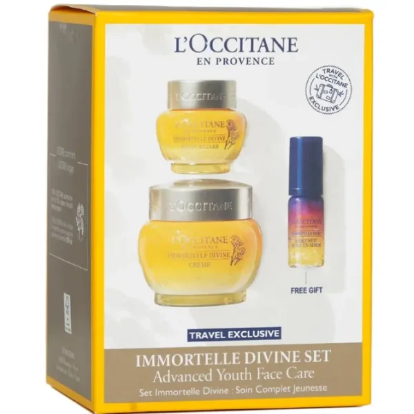 Immortelle Divine Set: Cream 50ml + Eye Balm 15ml + Overnight Reset Oil-In-Serum 5ml