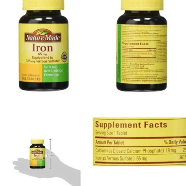 Iron 65mg Dietary Supplement