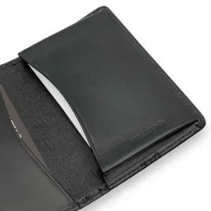 IRVIN Business Italian Bridle Leather Card Wallet / Case(black)