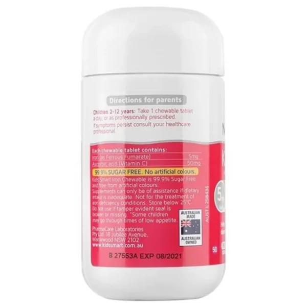Kids Smart Iron And Vitamin C Chewable