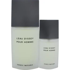 Leau Dissey Pour Homme by Issey Miyake for Men - 2 Pc Gift Set 4.2oz EDT Spray, 1.3oz EDT Spray