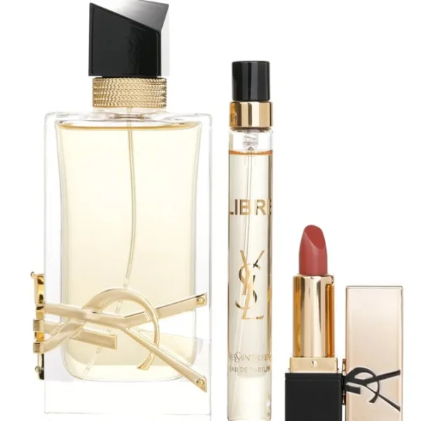 Libre Eau De Parfum Deluxe Gift Set: Libre Eau De Parfum Spray 90ml + Libre Eau De Parfum Spray 10ml + Lipstick 1.3g