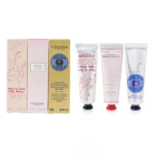 Lovelier Hands Set: 2xRose Hand Cream 30ml+2x Shea Butter Hand Cream 3ml+2x Cherry Blossom Hand Cream 30ml