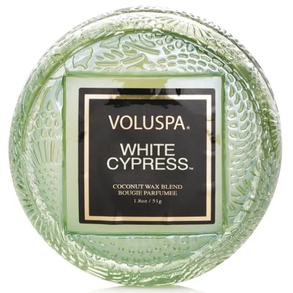 Macaron Candle - White Cypress