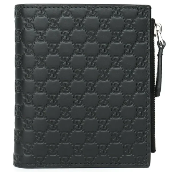 Micro GG Guccissima Leather Small Bifold Wallet 544475