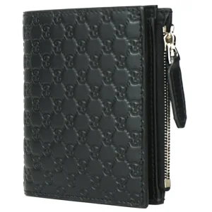 Micro GG Guccissima Leather Small Bifold Wallet 544475