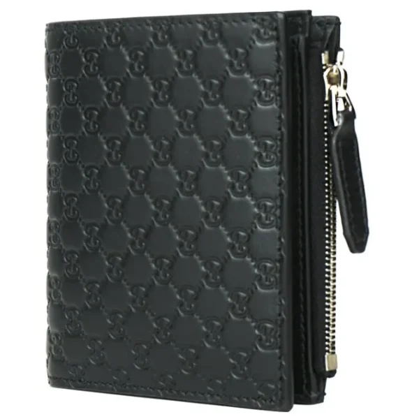 Micro GG Guccissima Leather Small Bifold Wallet 544475