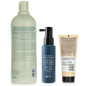 Pelo Baum Hair Revitalizing Solution 60ml + Aveda Volumizing Shampoo 1000ml + L'Oreal Resurfacing Conditioner 200ml