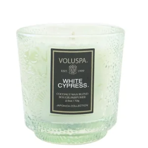 Petite Pedestal Candle - White Cypress