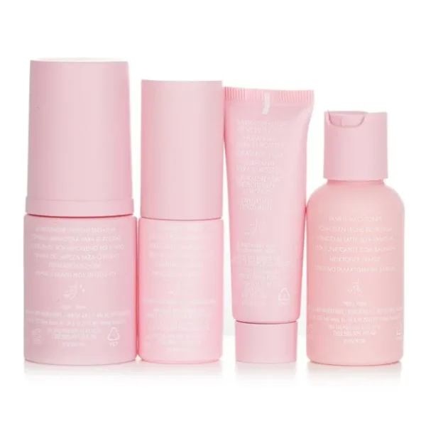 4-Piece Mini Set: Foaming Face Wash 30ml + Face Moisturizer 15ml + Vitamin C Serum 10ml + Vanilla Milk Toner 30ml