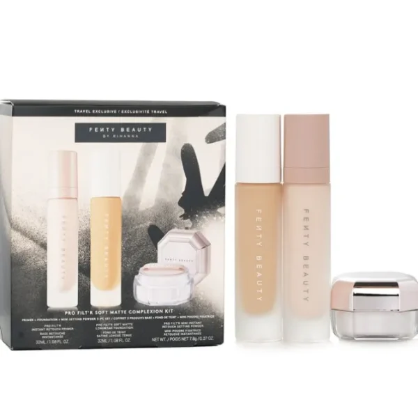 Pro Filt'R Soft Matte Complexion Kit: Foundation 32ml + Primer 32ml + Instant Retouch Setting Powder 7.8g