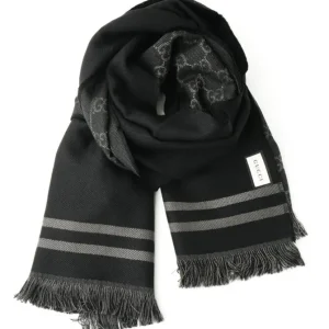 Reversible Arlisse GG Guccissima Scarf/Muffler 544619 Black