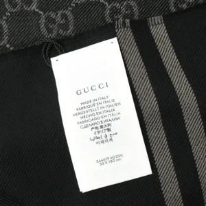 Reversible Arlisse GG Guccissima Scarf/Muffler 544619 Black