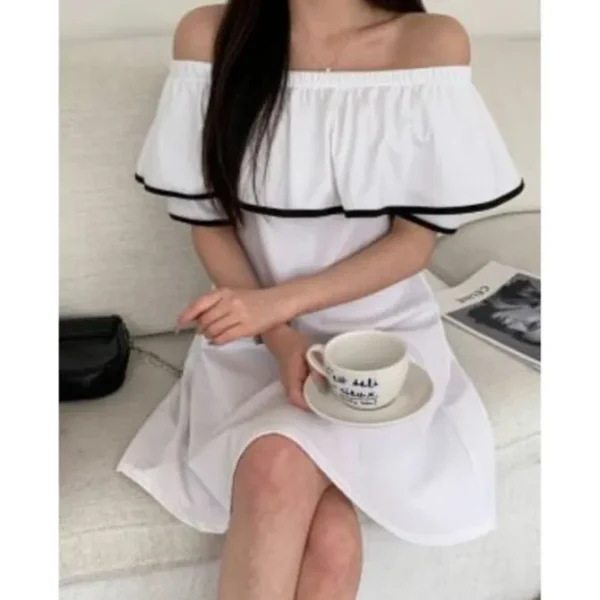 Ruffle Off-Shoulder Dress