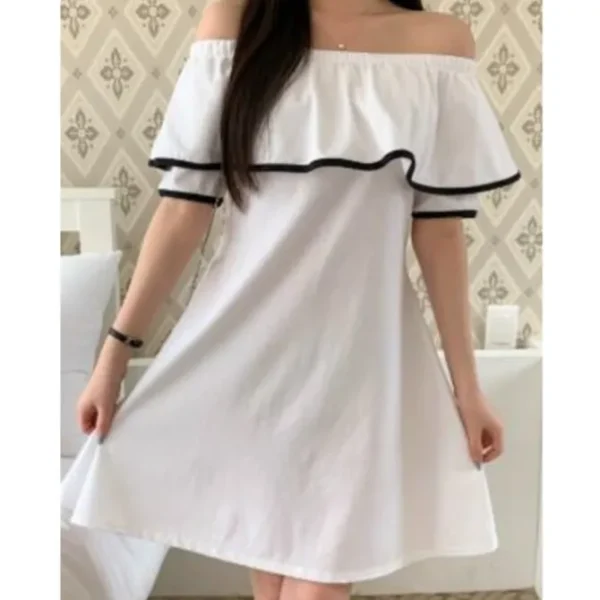Ruffle Off-Shoulder Dress