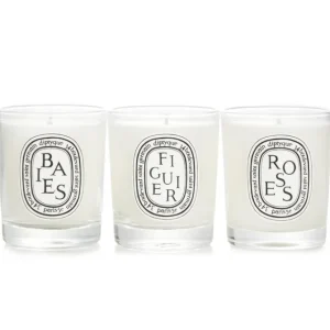 Scented Mini Candle Discovery Set: Baies, Figuier, Roses