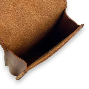 SETH Distressed Leather Business & Travel Pouch(Coffee)