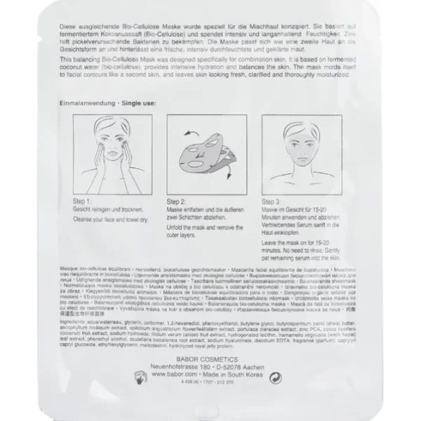 Skinovage [Age Preventing] Balancing Bio-Cellulose Mask - For Combination Skin