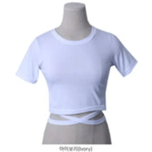 Slim Fit Cross Strap Crop Top