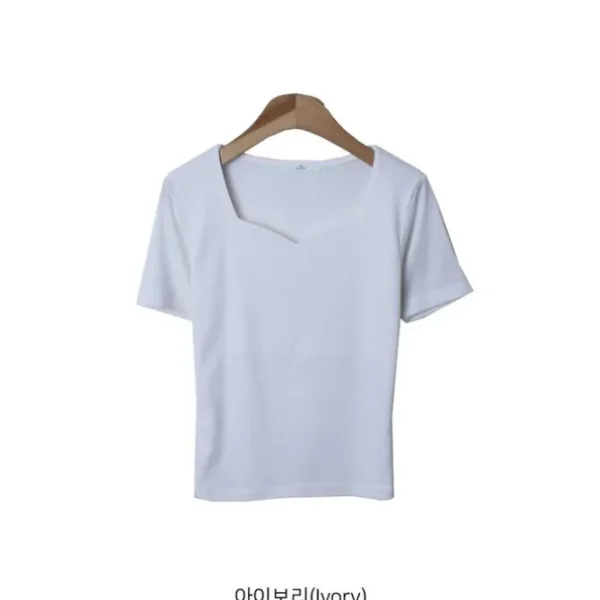 Slim Fit Sweetheart Neckline Top