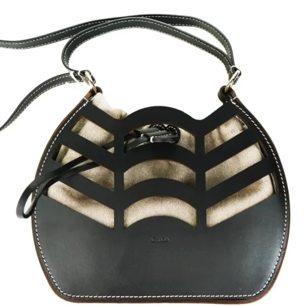 Small kayan round bucket bag