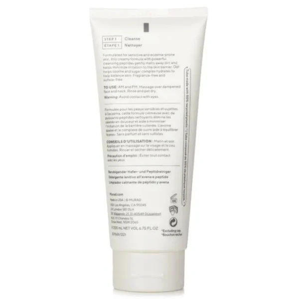 Soothing Oat and Peptide Cleanser