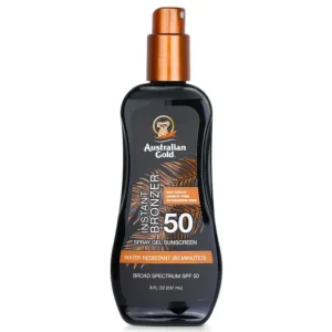 Spray Gel Sunscreen SPF 50 with Instant Bronzer