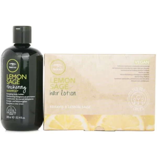 Tea Tree Lemon Sage Program Set: Shampoo 300ml + Hair Lotion 12x6ml