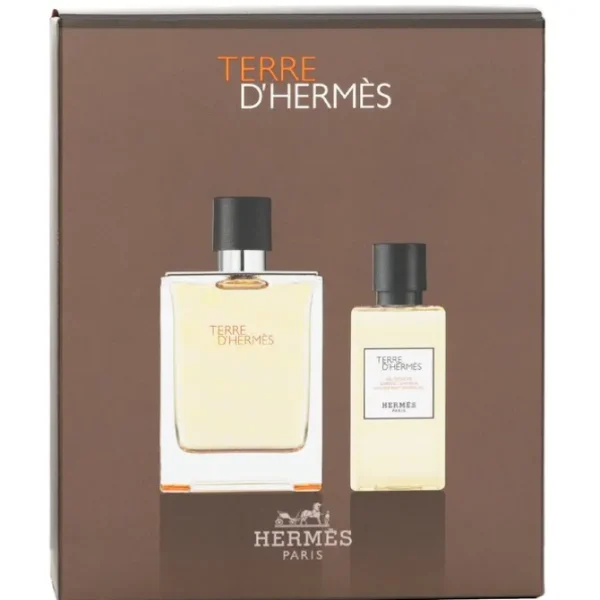 Terre D'Hermes Coffret: Eau De Toilette Spray 100ml/3.3oz + Hair And Body Shower Gel 80ml/2.7oz